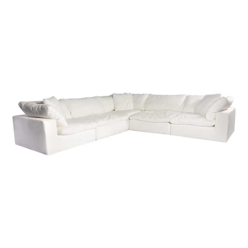 Clay - Livesmart Fabric Classic L Modular Sectional - Cream