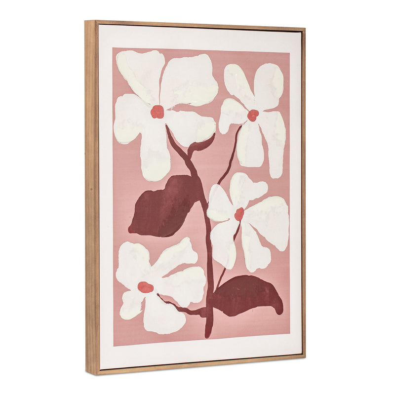 Blush - Framed Painting - Pink