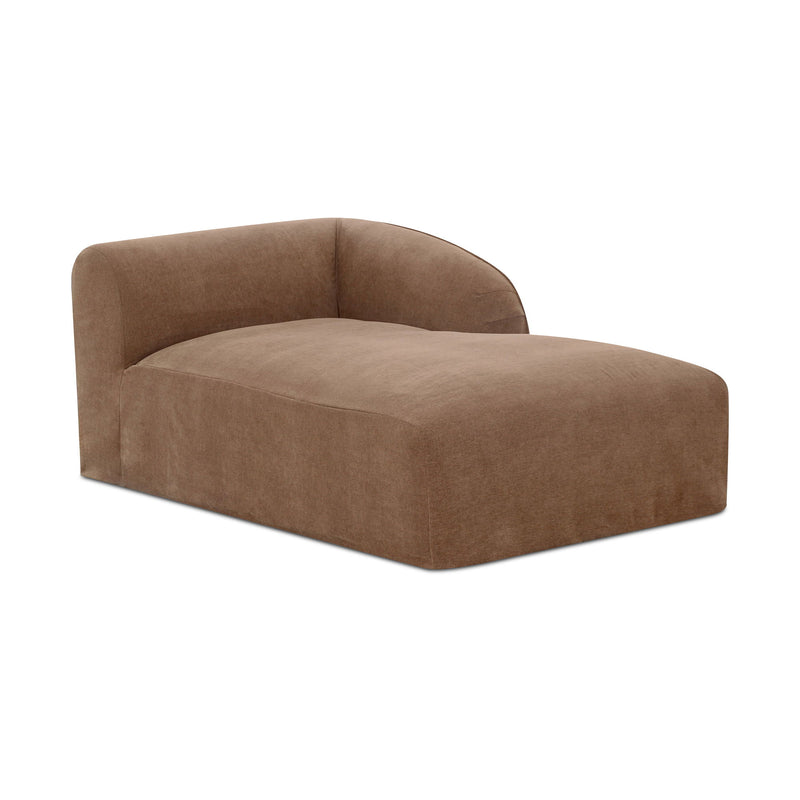 Isla - Right Arm Facing Chaise - Light Brown