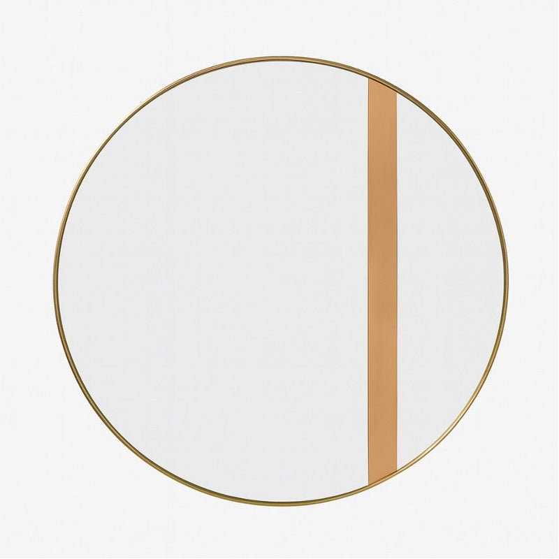 Nick - Wall Mirror - Brushed Brass