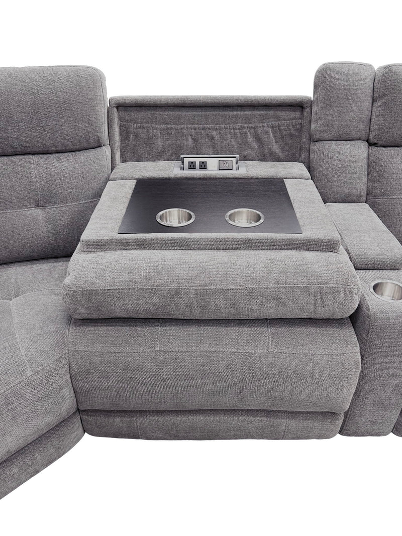 Richland - Modular Power Reclining Sectional With Power Adjustable Headrests