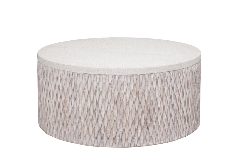 Brewer - Accent Cocktail Table - White Wash
