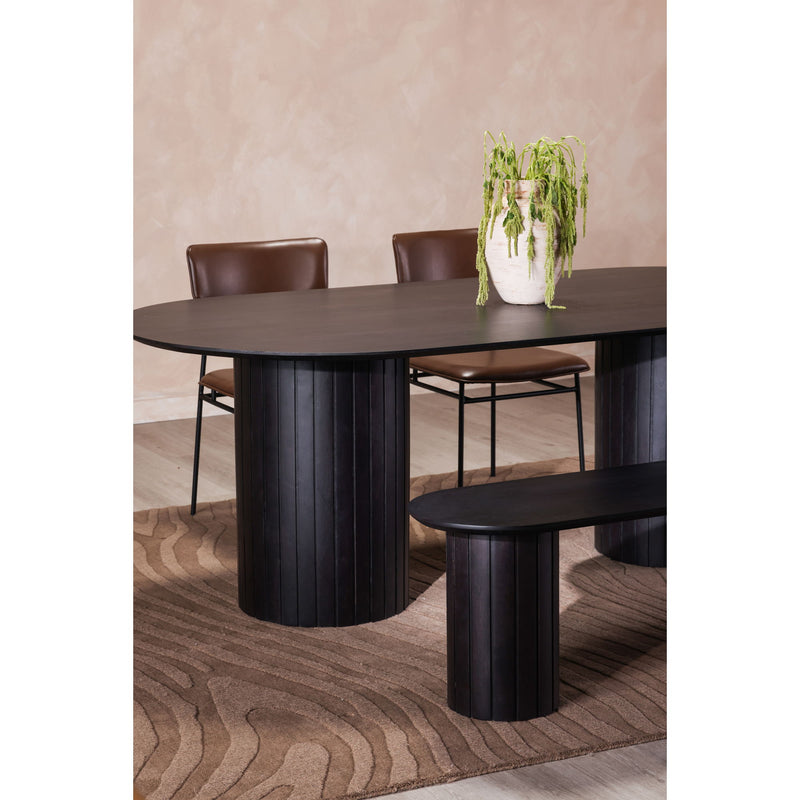 Povera - Wood Dining Bench - Black