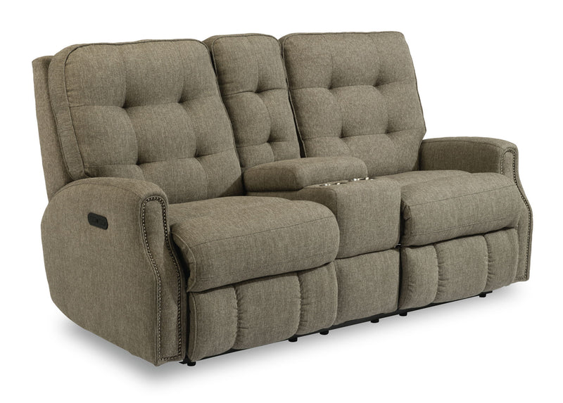 Devon - Reclining Loveseat, Nailhead Trim