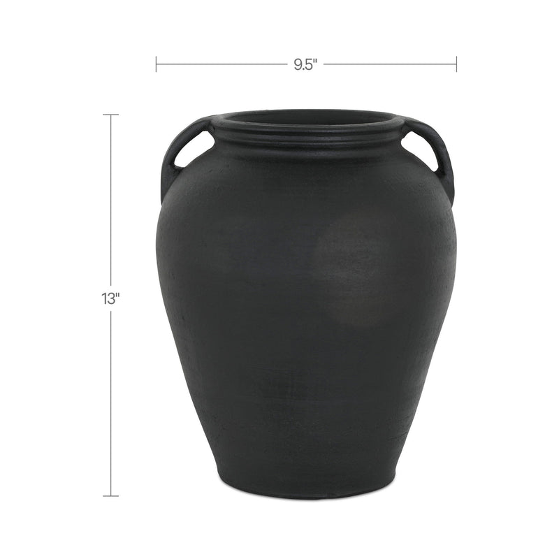 Jovi - Terracotta Vase - Black