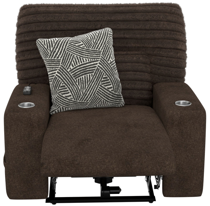 Zen - Power Recliner With CR3 Heat / Massage / Zero Gravity - Chocolate
