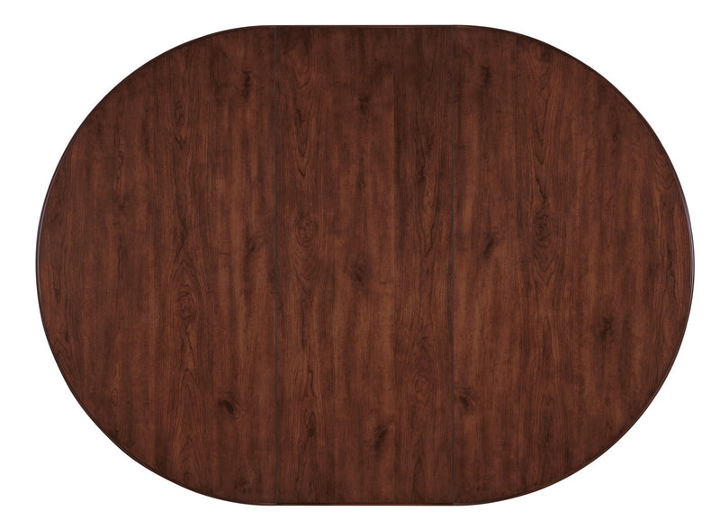 Charleston - Round Pedestal Dining Table With 1-20" leaf - Dark Brown