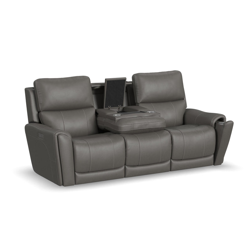 Carter - Power Reclining Sofa With Console & Power Headrests & Lumbar