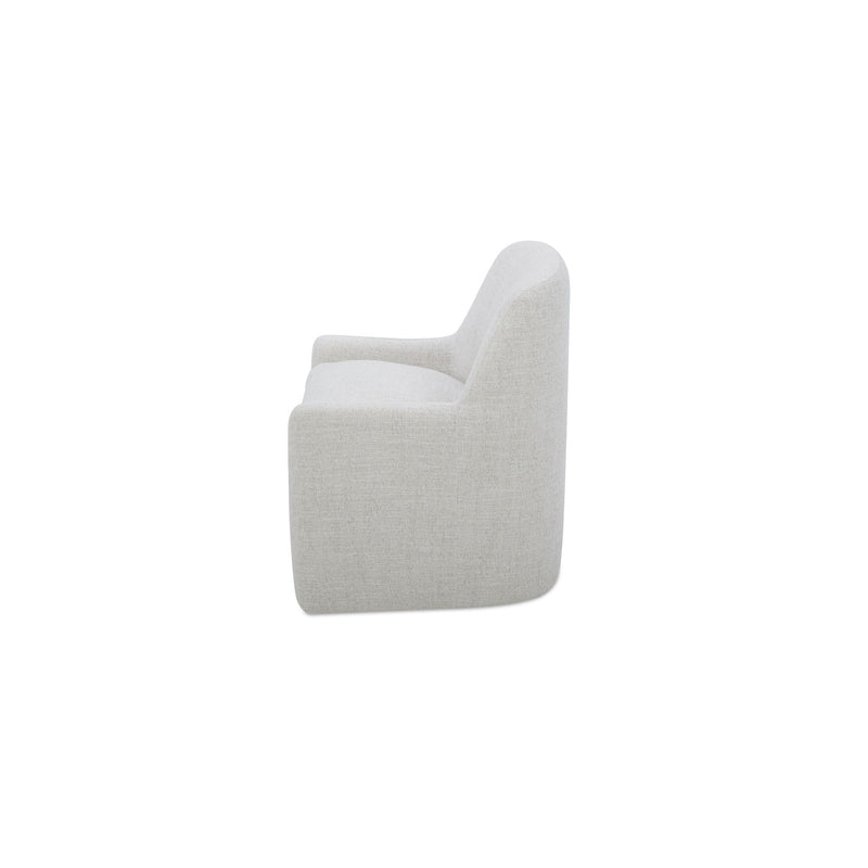 Maisie - Rolling Dining Chair - Flecked Oat / Beige