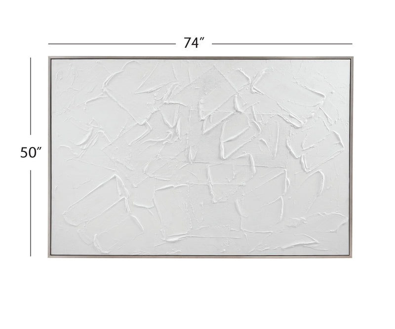 Paradisio Framed Canvas - White
