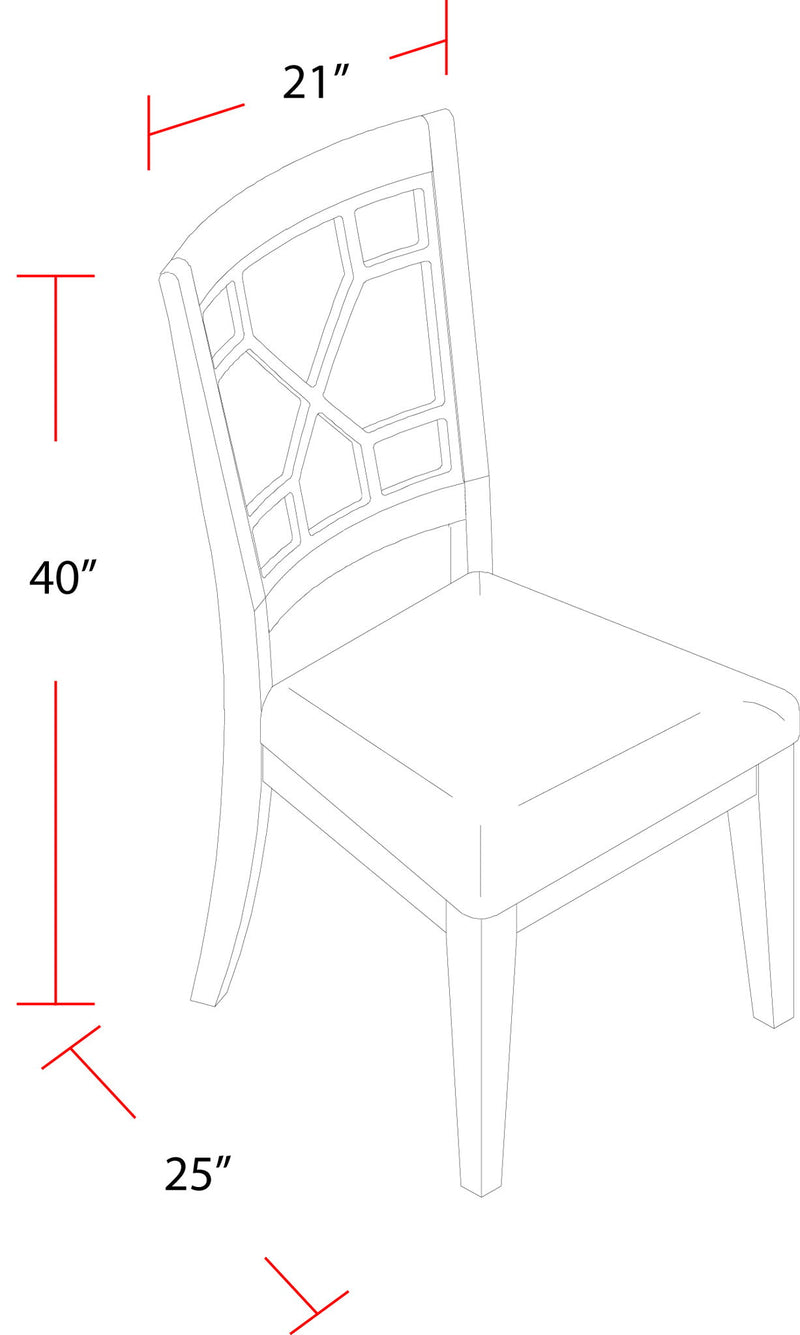 Sundance Dining - Grid Back Dining Chair (Set of 2) - Sandstone