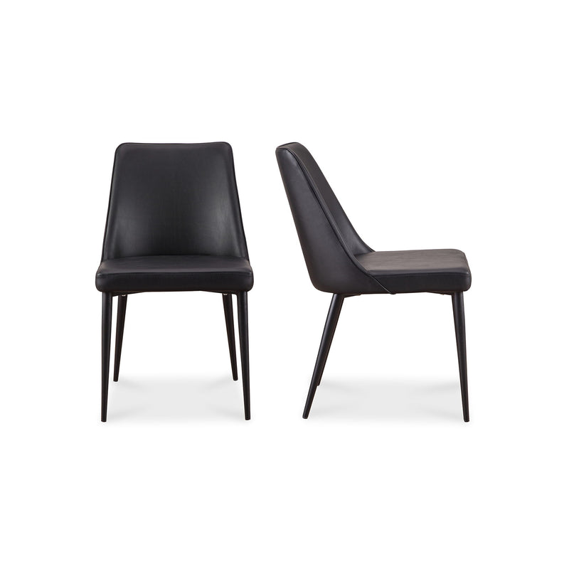Lula - Vegan Leather Dining Chair (Set of 2) - Black