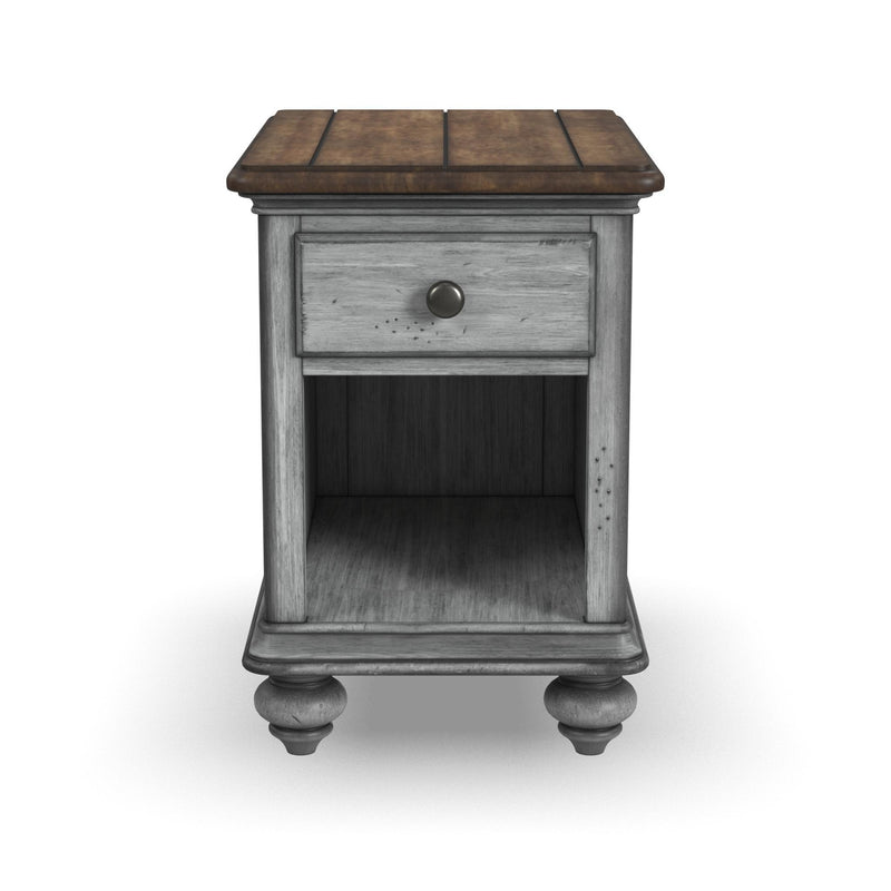 Plymouth - Chairside Table - Gray