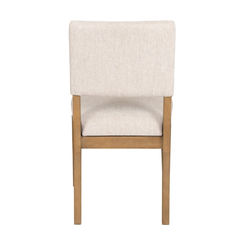 Millwork - Dining Chair (Set of 2) - White / Light Brown