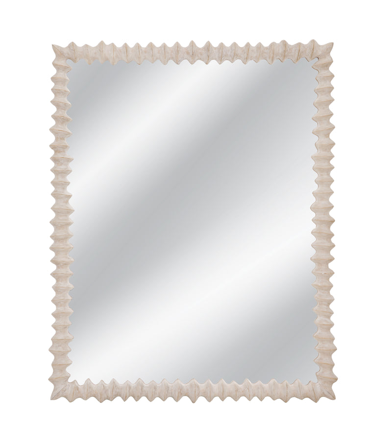 Churchill - Wall Mirror - Distressed White