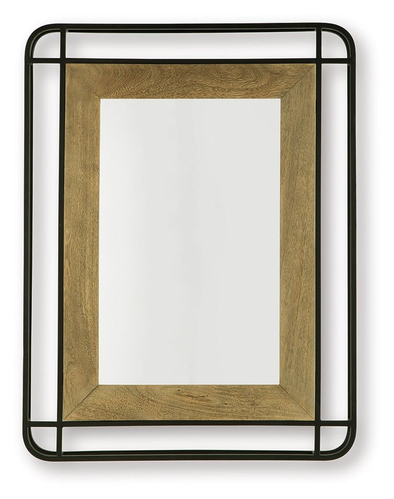 Beelman - Accent Mirror - Black / Brown
