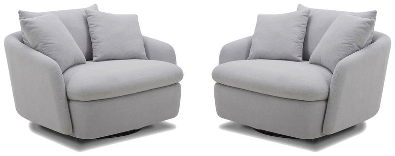 Boomer - Large Swivel Chair with 2 Pillows