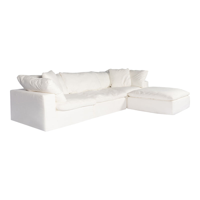 Clay - Livesmart Fabric Lounge Modular Sectional - Cream