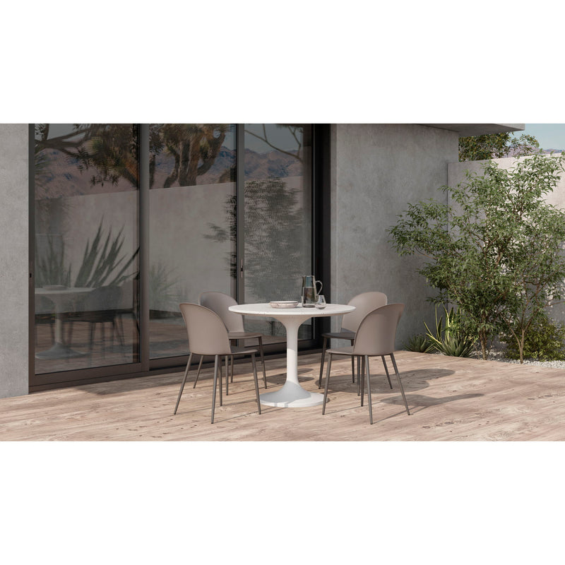 Tuli - Cafe Table - Pearl Silver