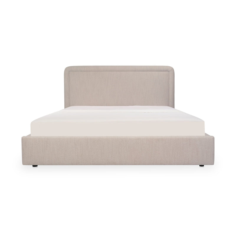 Simon - Queen Storage Bed - Flecked Beige
