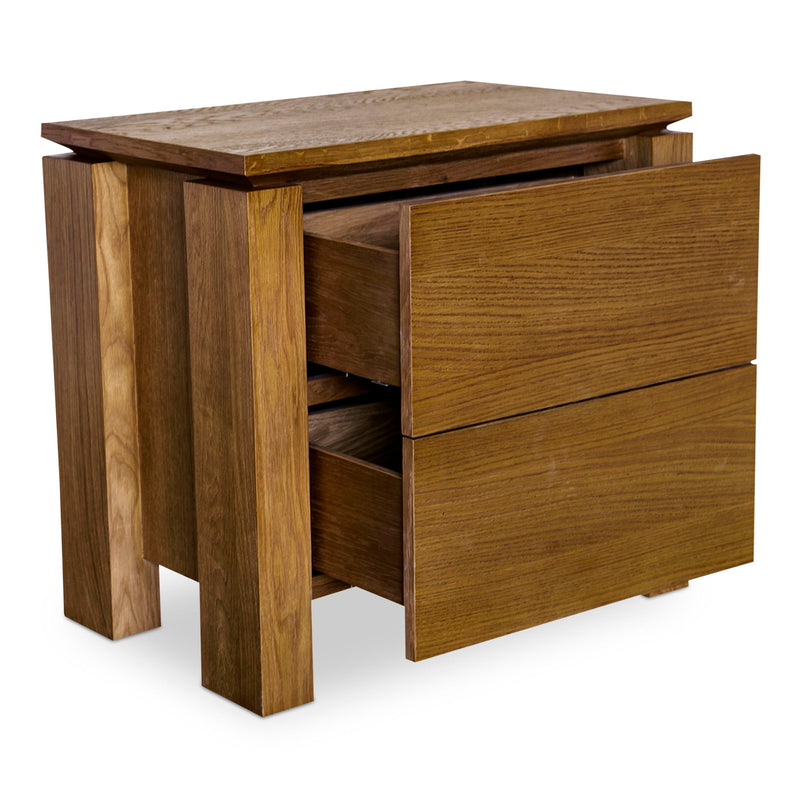 Brook - Nightstand - Country Oak