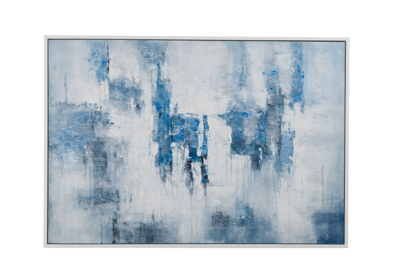 Perdido Framed Canvas - Blue