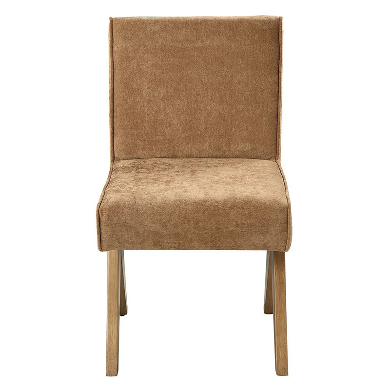 Zoey - Side Chair (Set of 2) - Chocolate Chenille & Oak