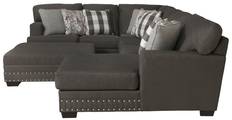 Crawford - Sectional With Cocktail Ottoman