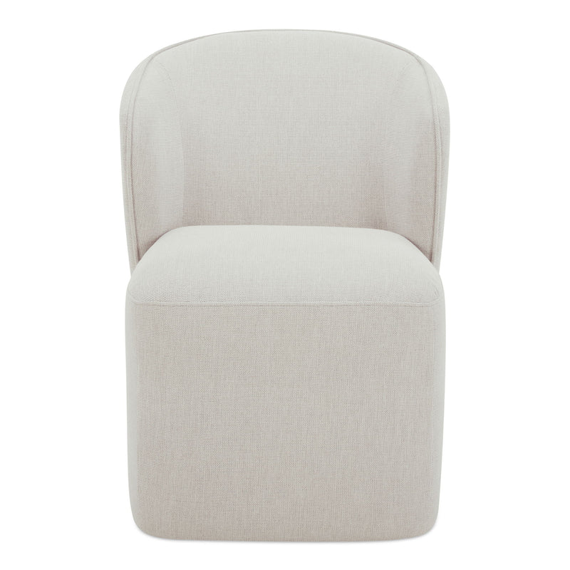 Larson - Rolling Dining Chair - Heather Gray