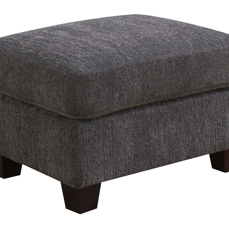 Clayton II - Ottoman - Charcoal Gray