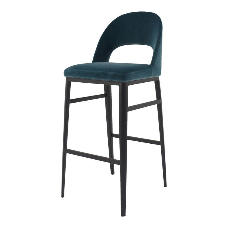 Roger - Barstool - Teal Velvet
