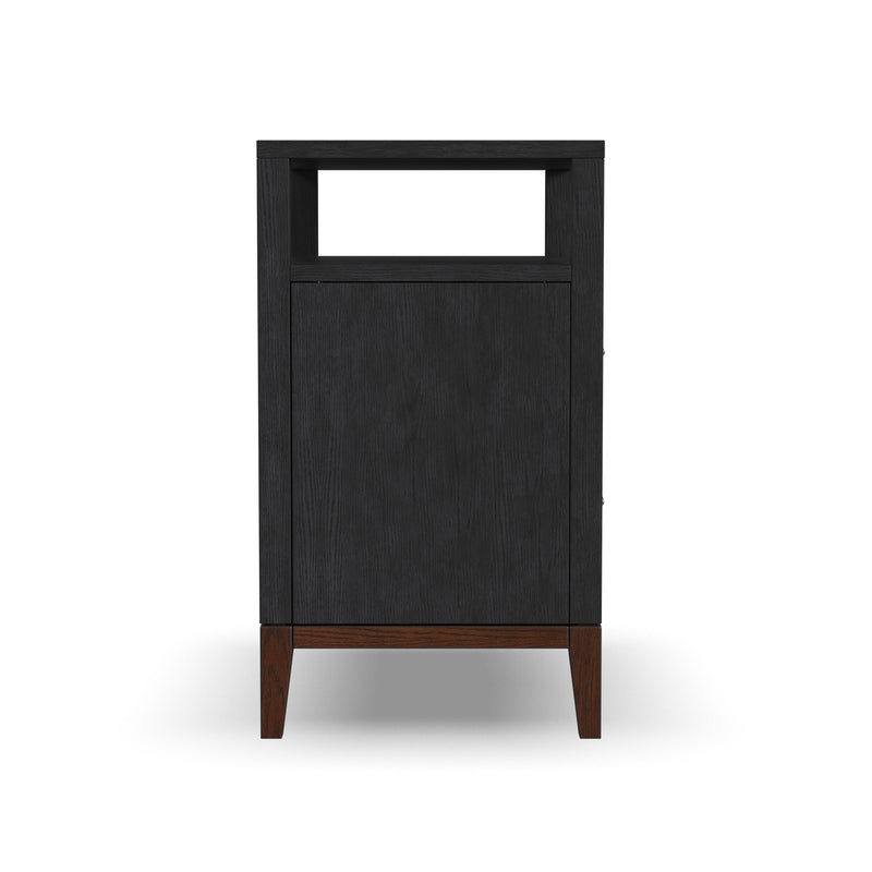 Waterfall - Nightstand - Black
