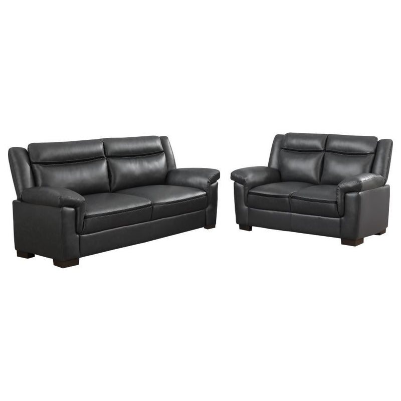 Arabella - Upholstered Padded Arm Sofa Set