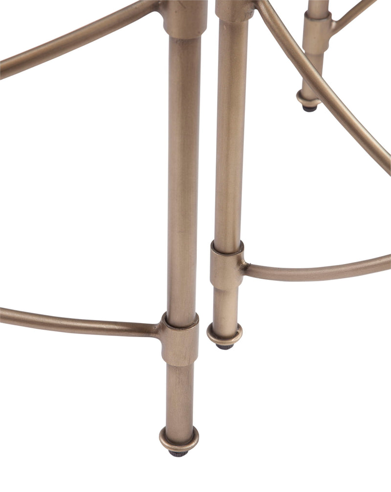 Harrison - Round End Table - Gold