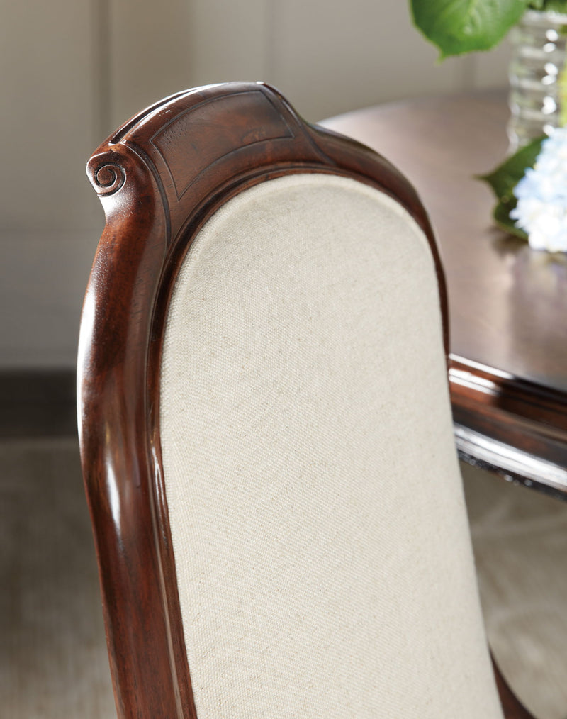 Charleston - Upholstered Side Chair (Set of 2) - Dark Brown