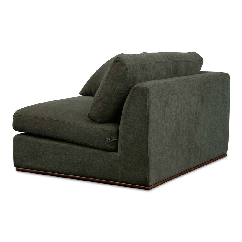 Rue - Left Arm Facing Chair - Deep Green
