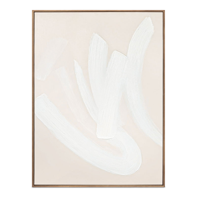 Chorus - Framed Painting - Beige