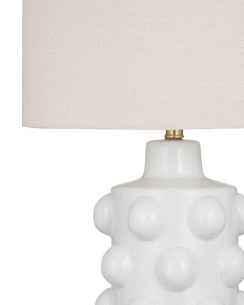 Lynn - Table Lamp - White - White / Polished Brass