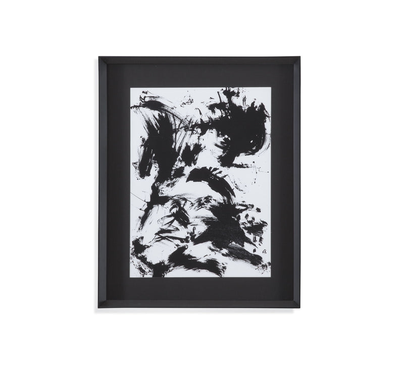 Expressive Abstract I Framed Print - Black