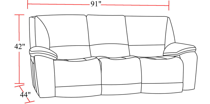 Vail - Power Reclining Sofa - Burnt Sienna