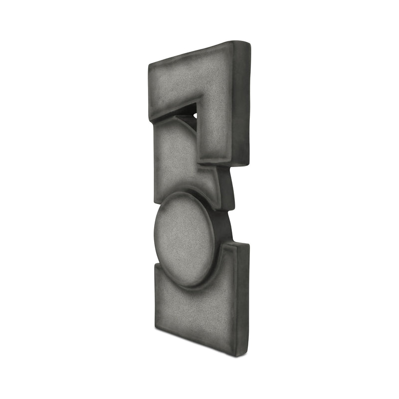 Teo - Wall Sculpture - Charcoal