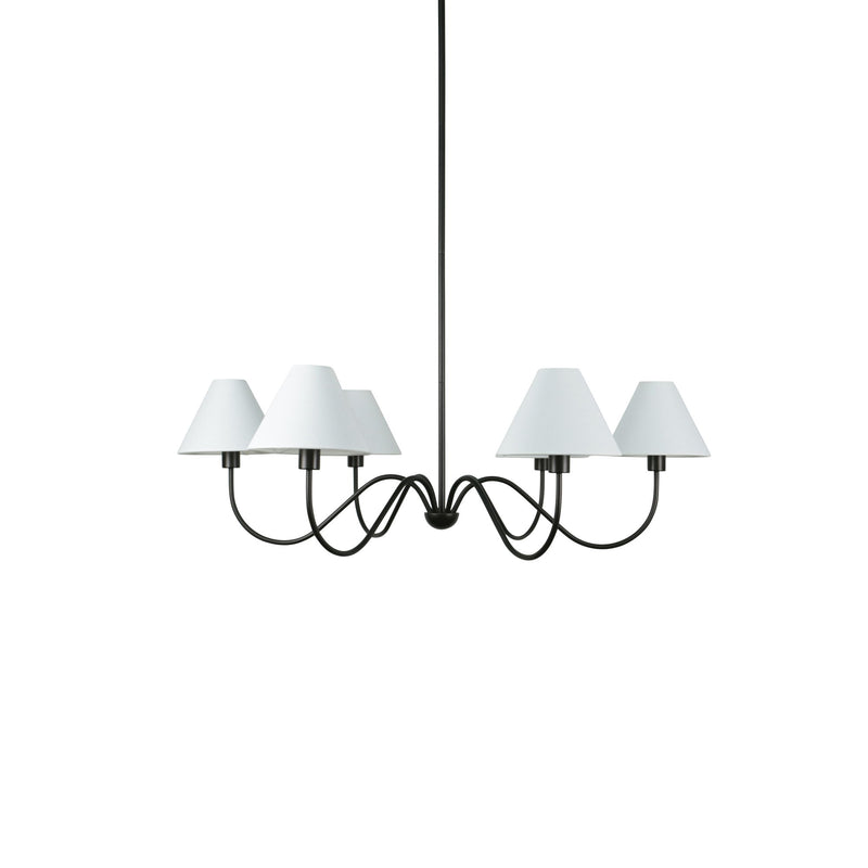 Whitney - Chandelier - Blackened Bronze