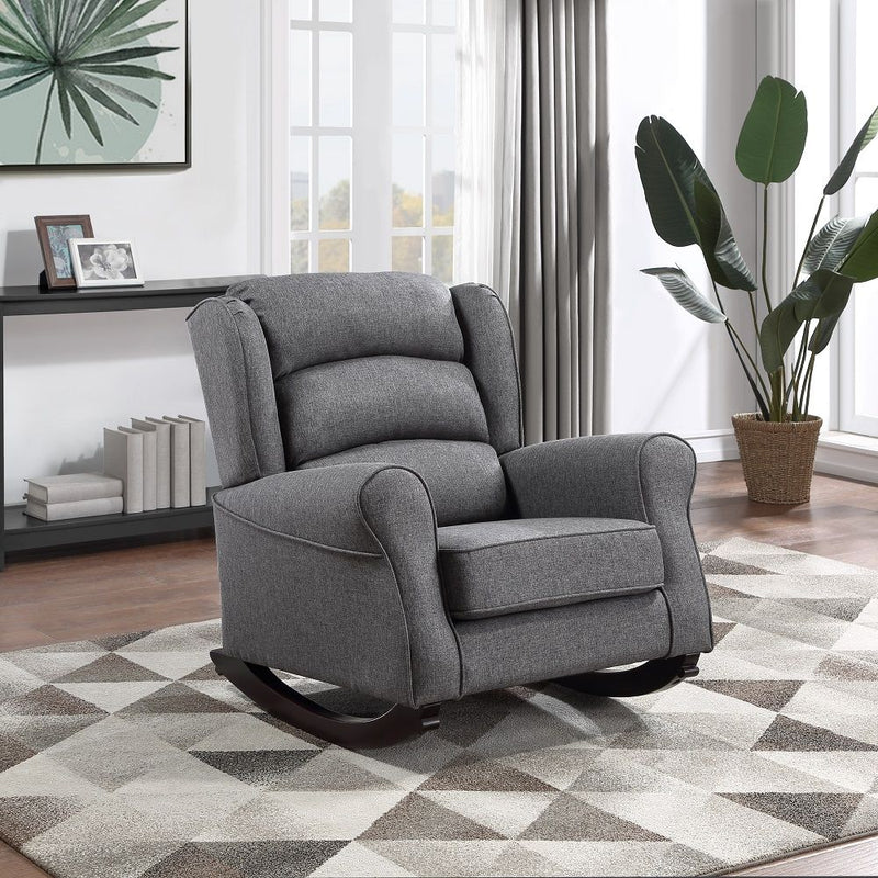Fabien - Rocking Chair - Gray Fabric