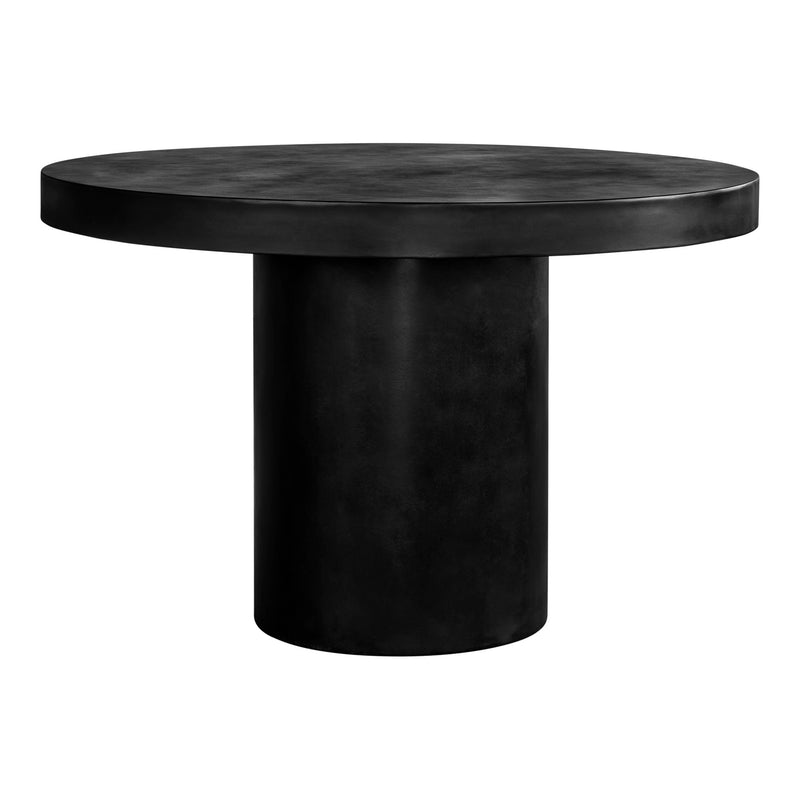 Cassius - Round Outdoor Concrete Dining Table - Black