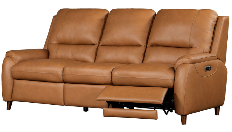 Austin - Power Reclining Sofa P2 - Caramel Cream