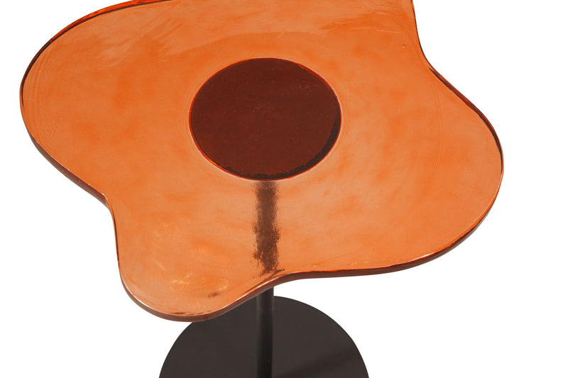 Elijah - Accent Table - Red / Black