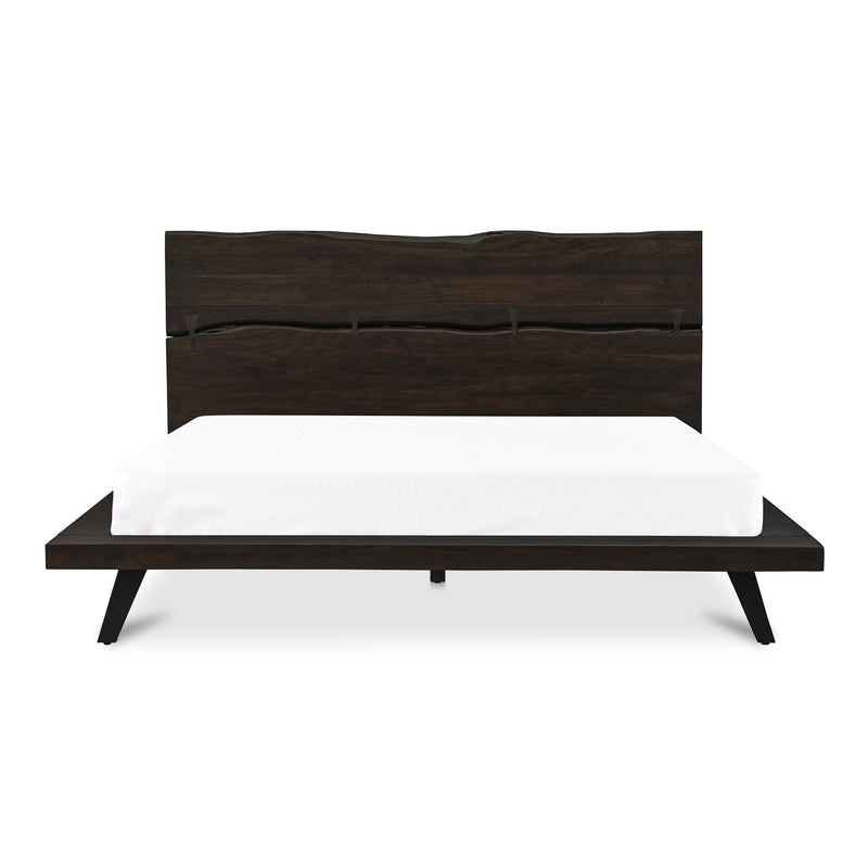 Madagascar - Queen Platform Bed - Dark Brown