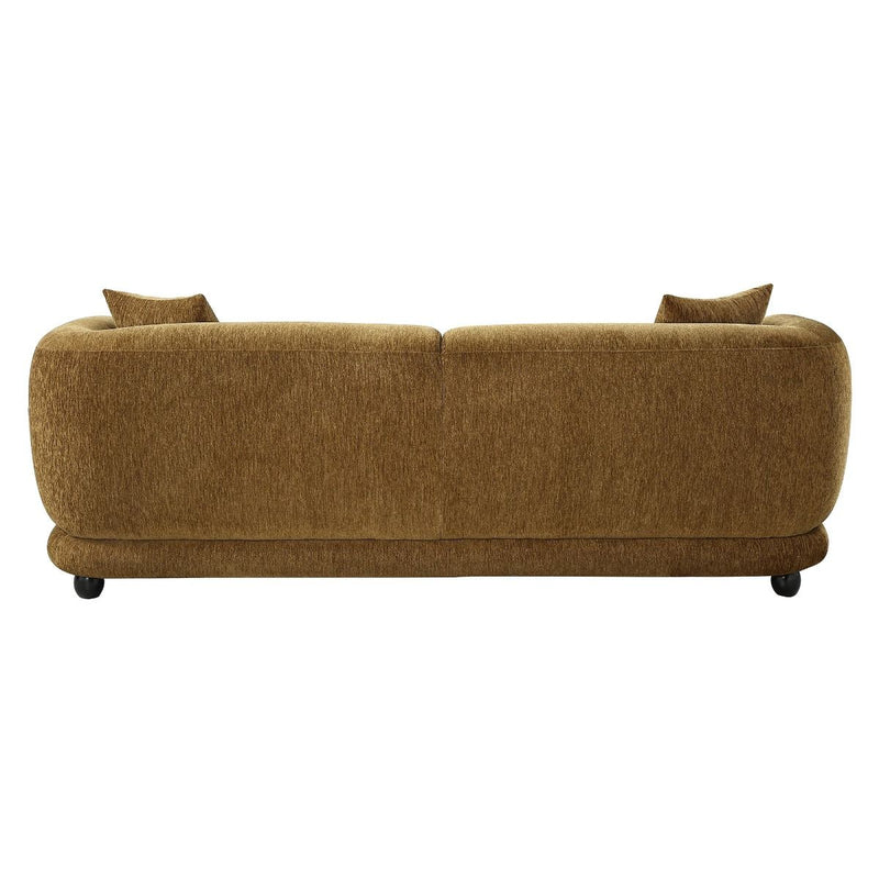 Lennox - Sofa With 2 Pillows - Brown Chenille