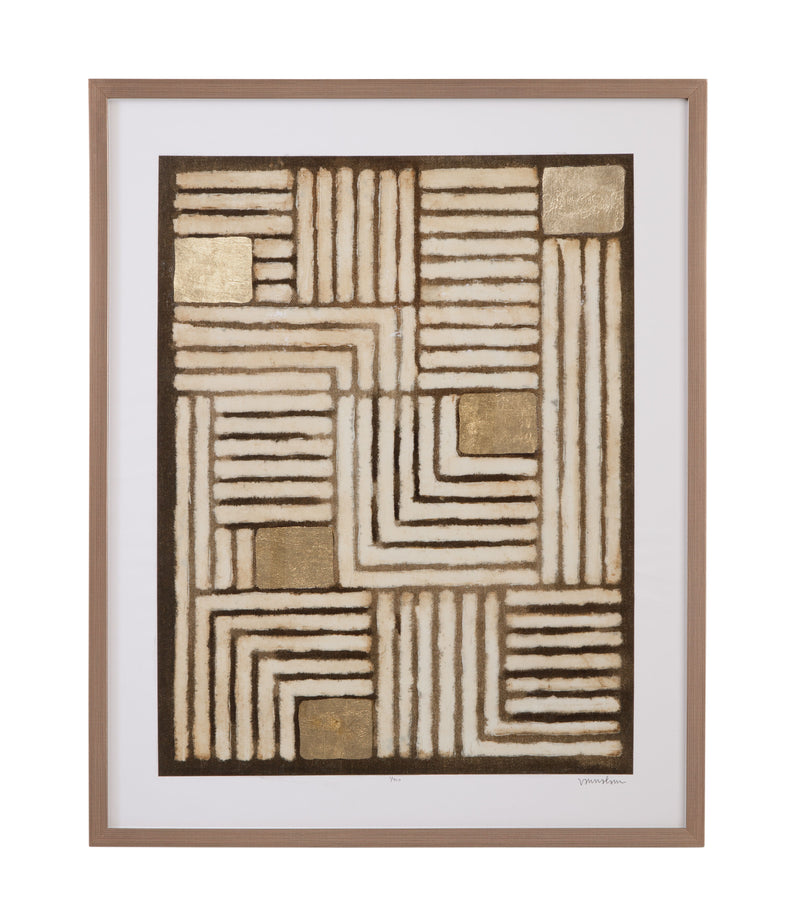 Purlin I Framed Print - Brown