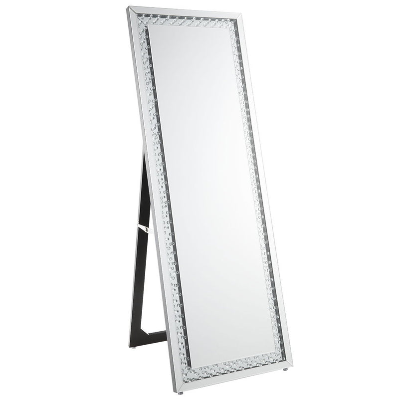 Nysa - Floor Mirror - Mirrored & Faux Crystals